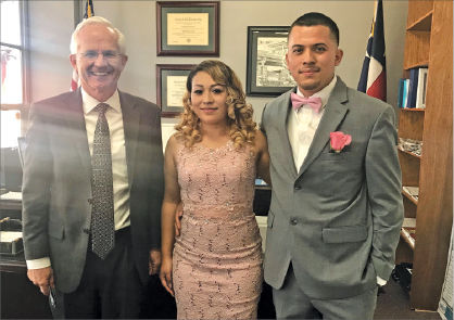 County Judge Richards presides over first marriage of tenure